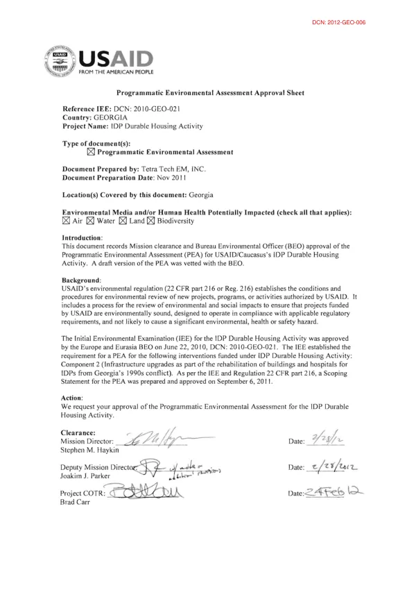 Kisii : district environmental assessment report