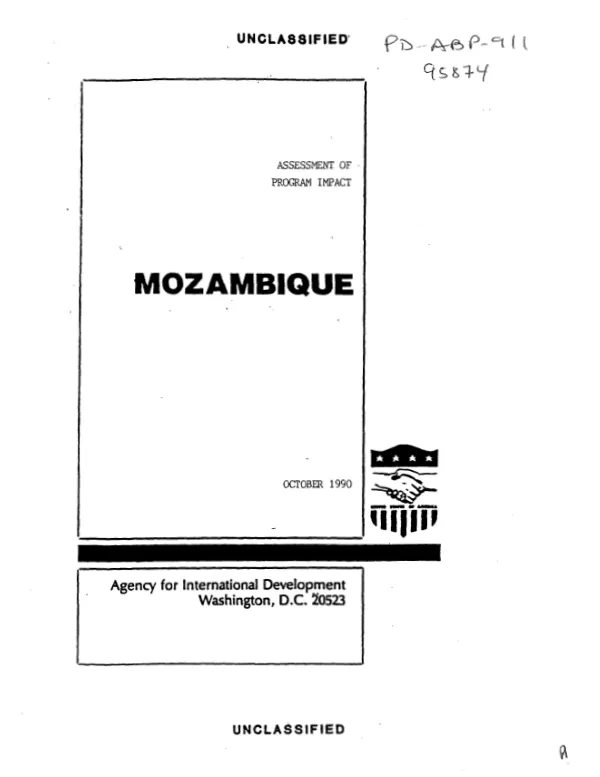 Assessment of program impact : Mozambique