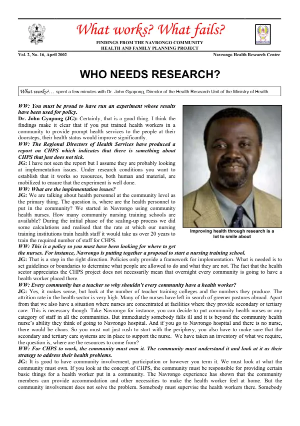 Who needs research?