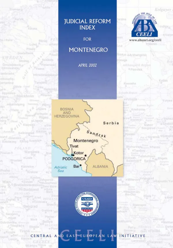 Judicial reform index for Montenegro