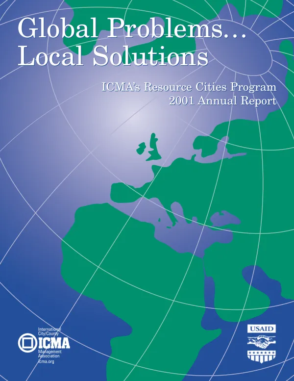 ICMA"s resource cities program : 2001 annual report