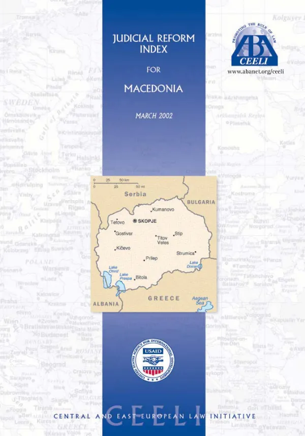 Judicial reform index for Macedonia