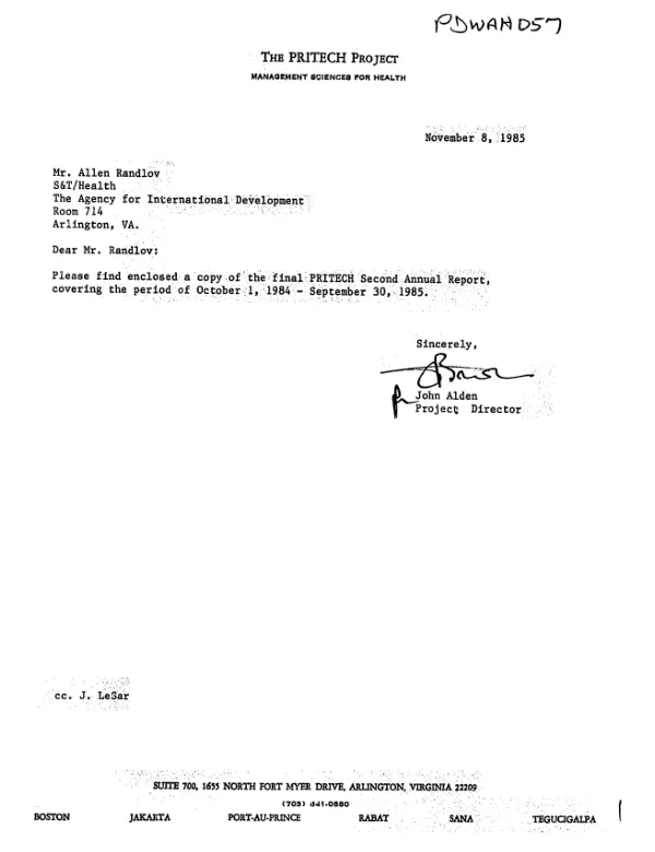 Office of Private and Voluntary Cooperation (PVC) : annual report [AR] FY 2002