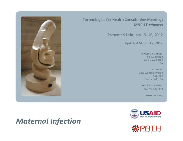 HealthTech V_Maternal Infection_Rapid Landscape