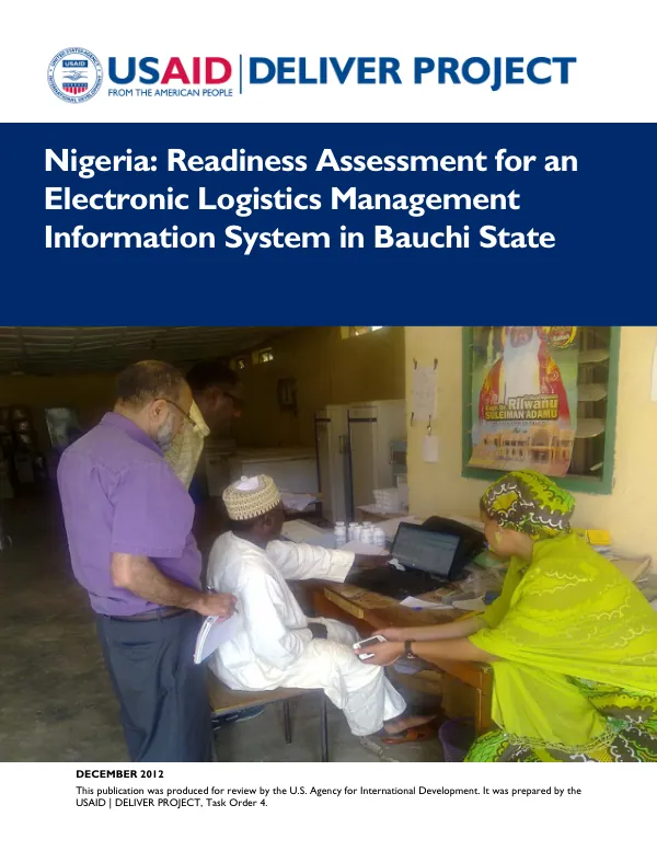 Nigeria: Readiness Assessment for an Electronic Logistics Management Information System in Bauchi State