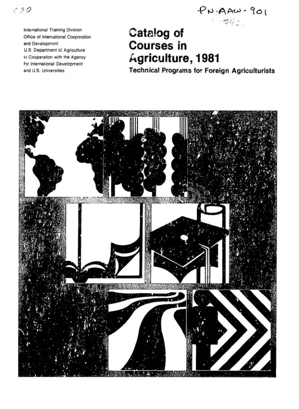 Catalog of courses in agriculture, 1981 : technical programs for foreign agriculturists