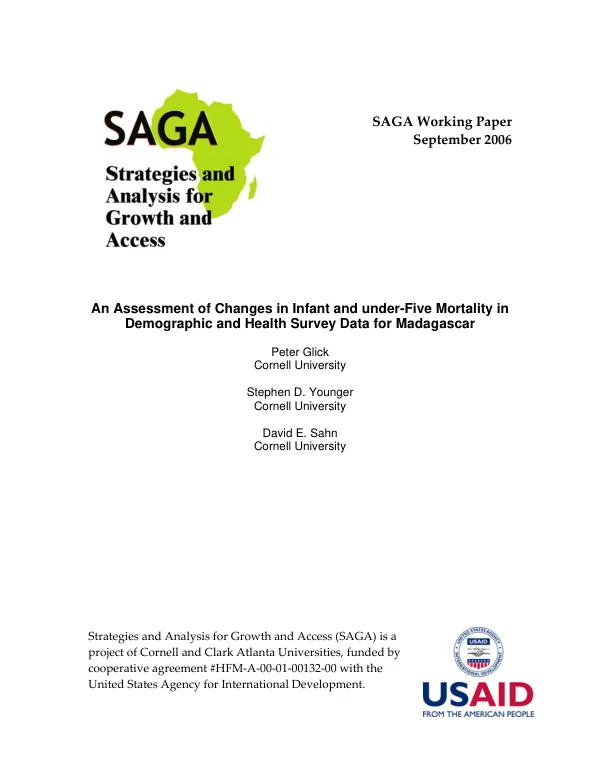 An assessment of changes in infant and under-five mortality in demographic and health survey data for Madagascar