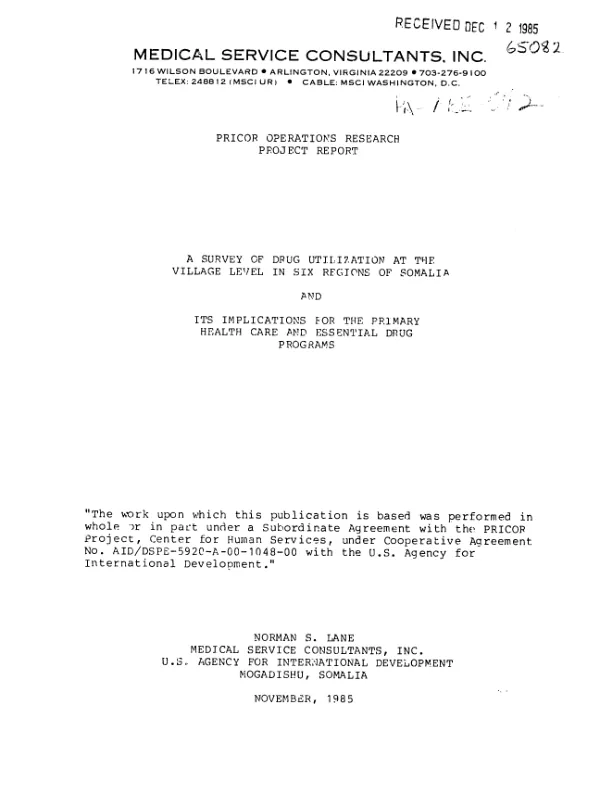 SADCC regional fisheries development project (690-0215.12) : project assistance completion report