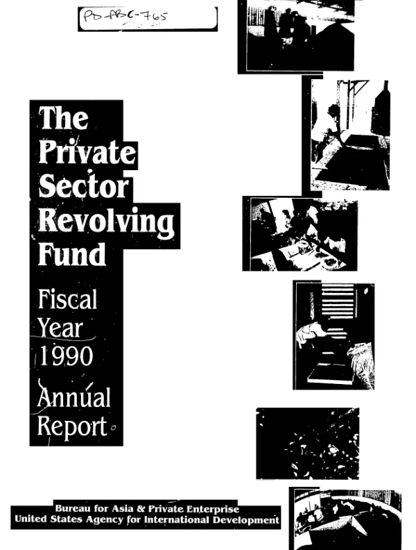Private sector revolving fund, fiscal year 1990 : annual report