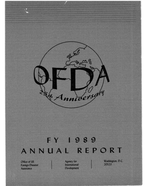 OFDA annual report FY 1989