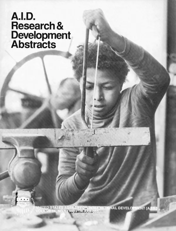 A.I.D. research and development abstracts [ARDA], v. 16, no. 1