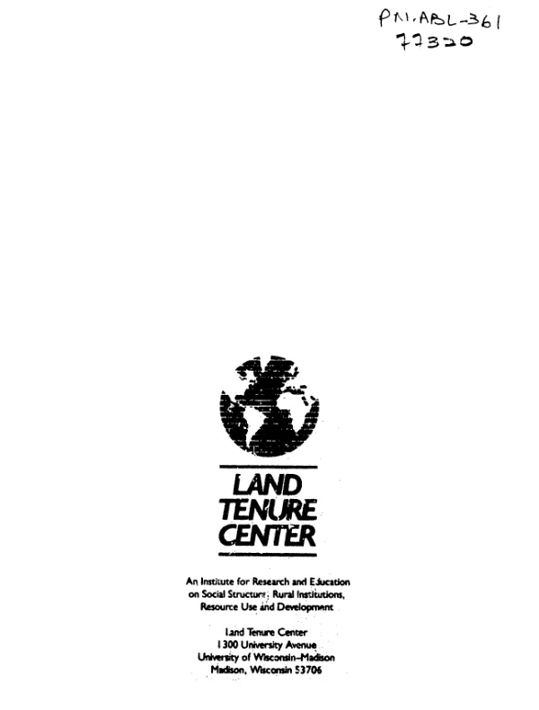 Further information needs concerning tenure and divestiture