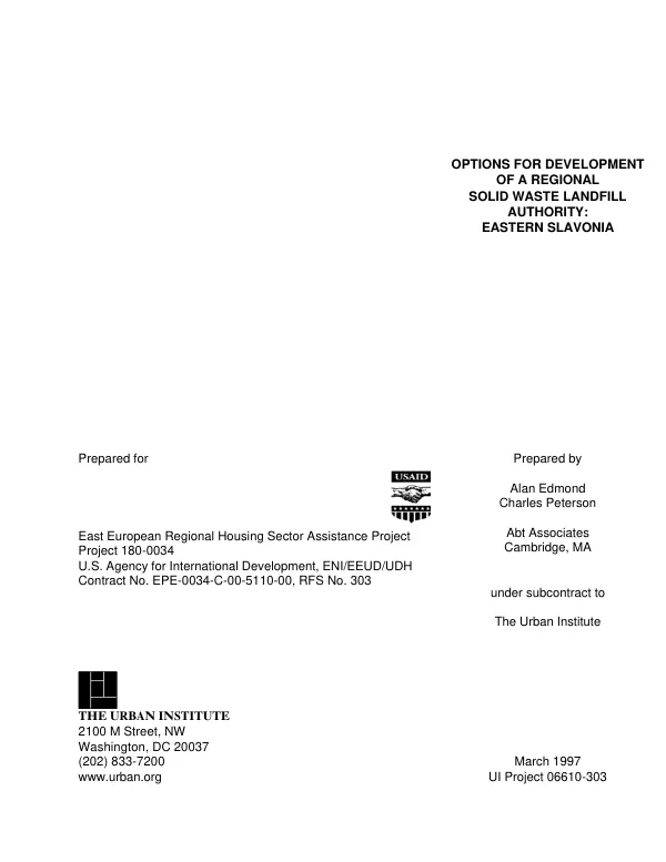 Decentralized population and development policies : amendment no. 1