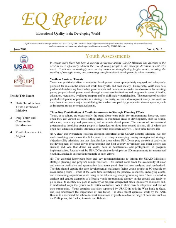 Developing sustainable community water supply systems : key questions for African Development Foundation applicants