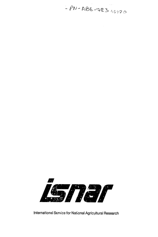 Senegal : organisation et gestion de la recherche sur les systemes de production