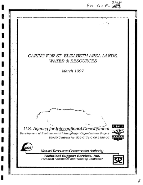 Caring for St. Elizabeth area land, water & resources
