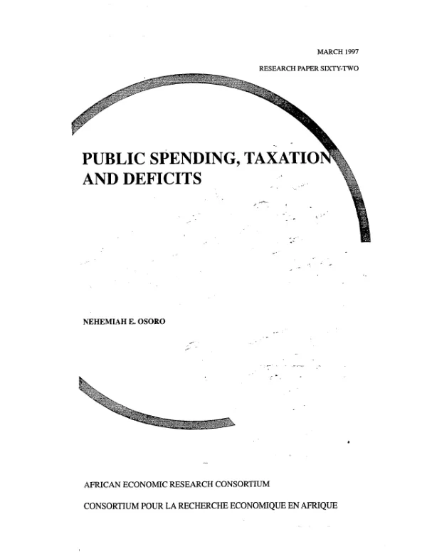 Public spending, taxation and deficits