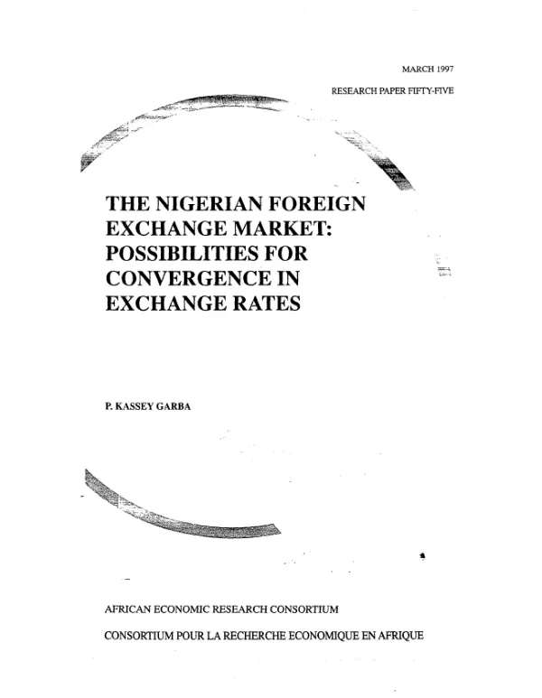 Nigerian foreign exchange market : possibilities for convergence in exchange rates