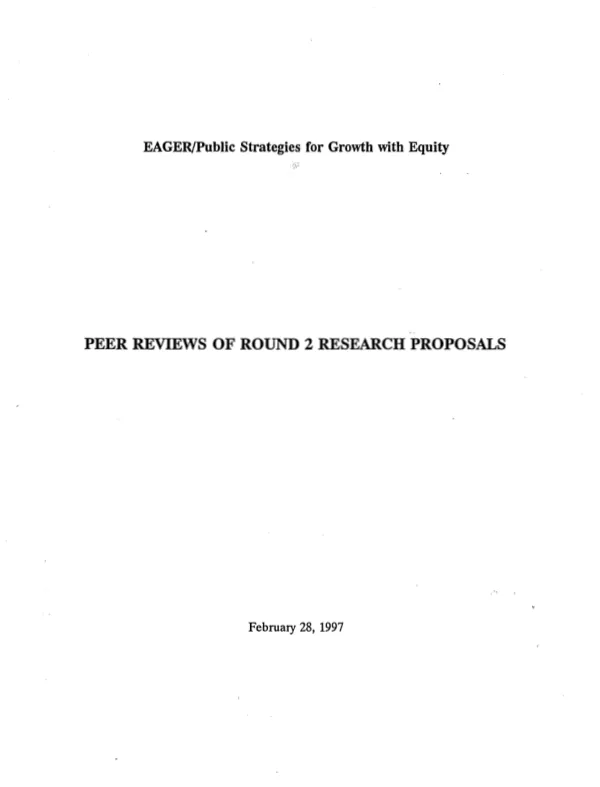 Peer reviews of round 2 research proposals