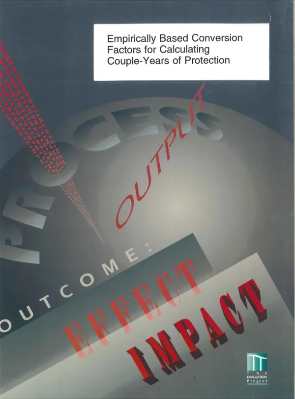 Empirically based conversion factors for calculating couple-years of protection