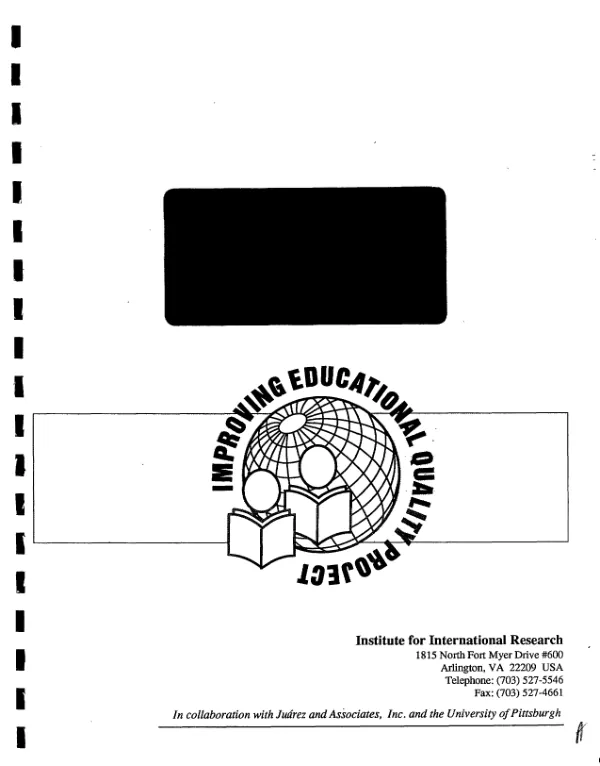 Research into practice : development of the reading comprehension test