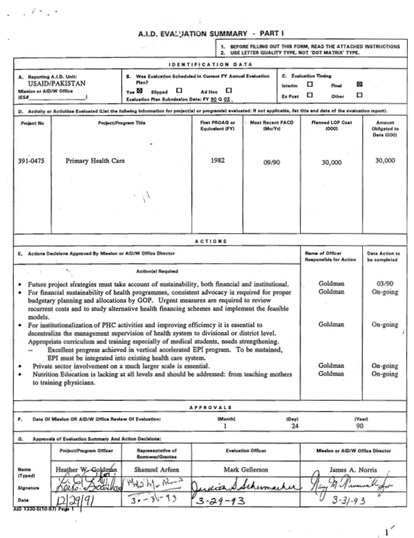 [USAID/Senegal] customer service plan (CSP)