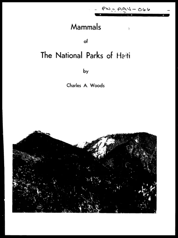 Mammals of Parc National La Visite and Parc National Pic Macaya, Haiti