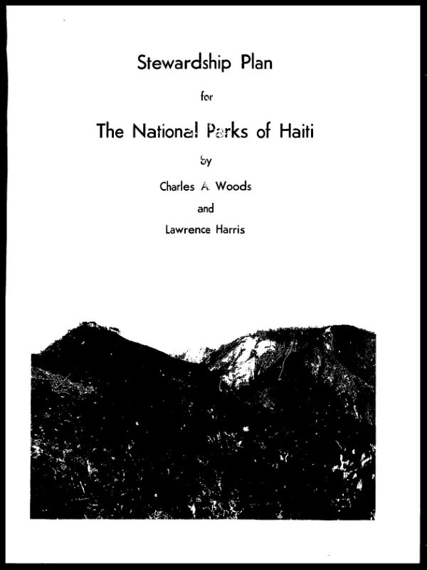 Stewardship plan for the national parks of Haiti