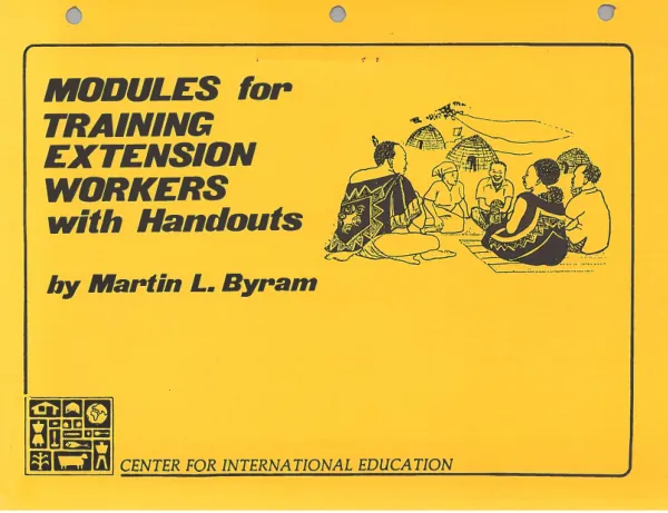 Modules for training extension workers with handouts