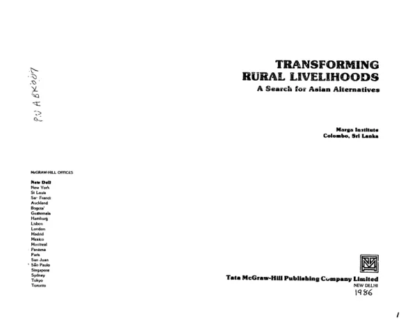 Increasing the employment potential of new land settlements in the tropics and subtropics