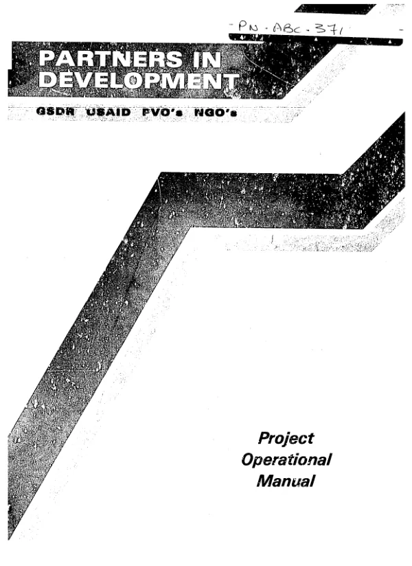 Partners in development : an operational manual for the Somalia Development Partners projects