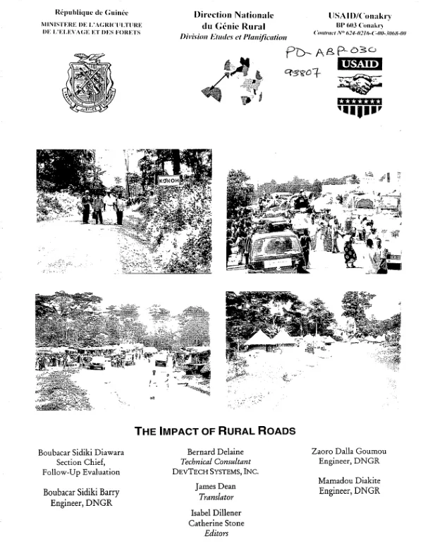 Impact of rural roads : final report