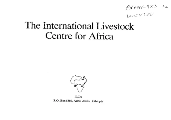 International Livestock Centre for Africa