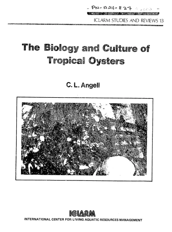 Biology and culture of tropical oysters