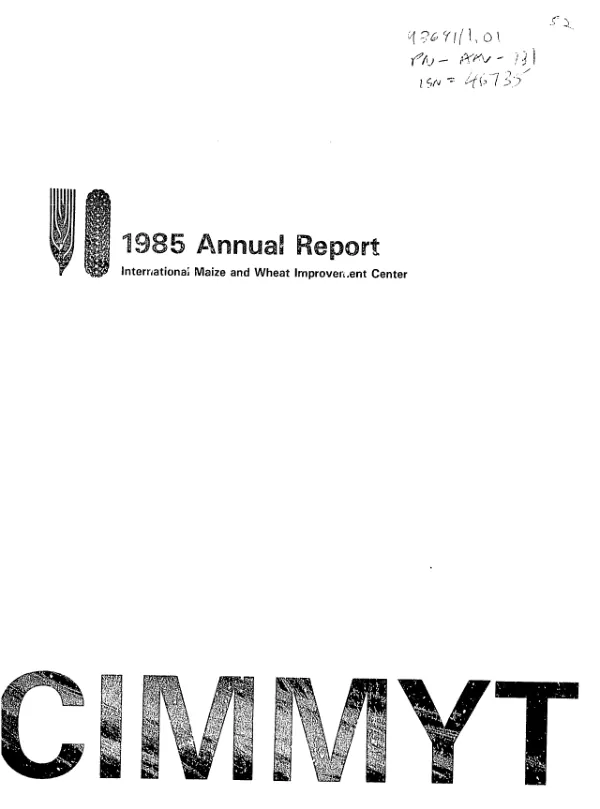 1985 annual report : International Maize and Wheat Improvement Center