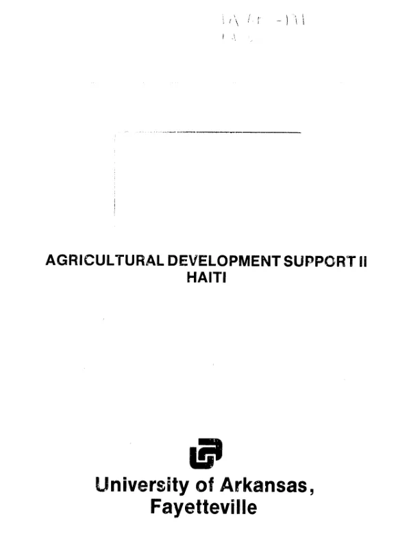 Introduction of a technology package for rice in the zone of Les Cayes
