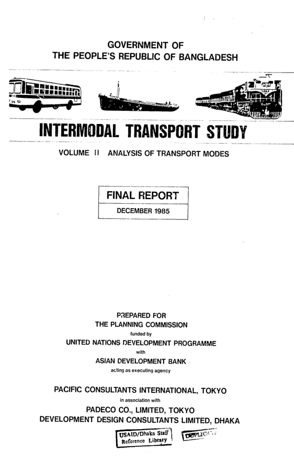 Analysis of transport modes : final report