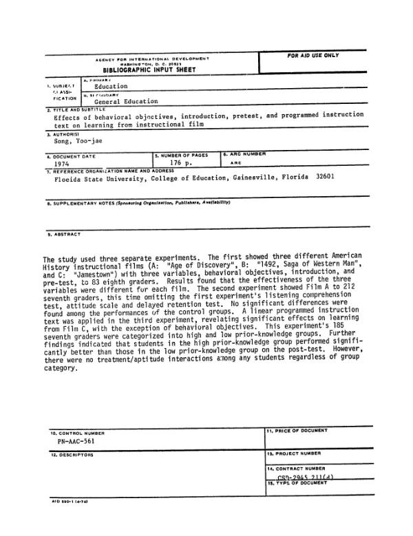 Audit of USAID/Washington"s management of its photocopying program