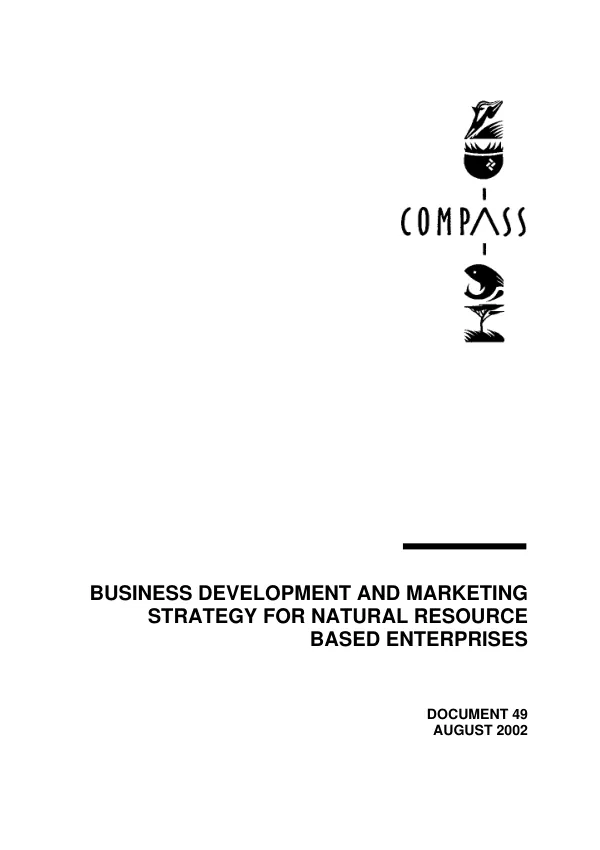 Business development and marketing strategy for natural resource based enterprises