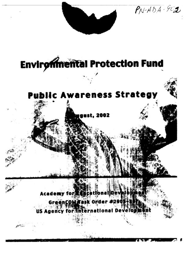Environmental Protection Fund : public awareness strategy