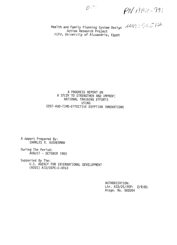ASEZA [Aqaba Special Economic Zone] e-assessment document : final report
