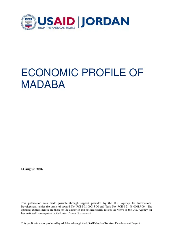 Economic profile of Madaba
