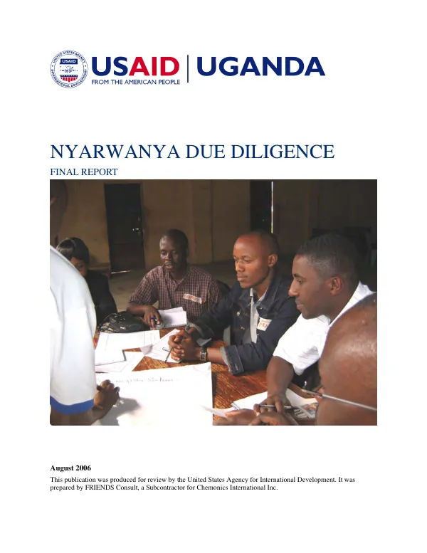 Nyarawanya due diligence : final report