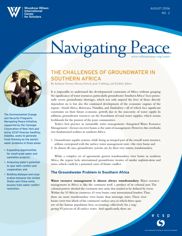 The challenges of groundwater in Southern Africa