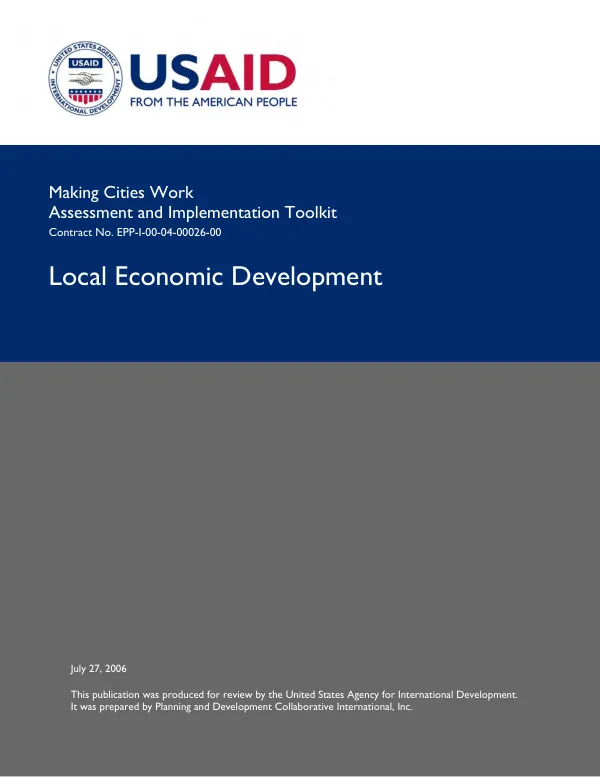 Local economic development