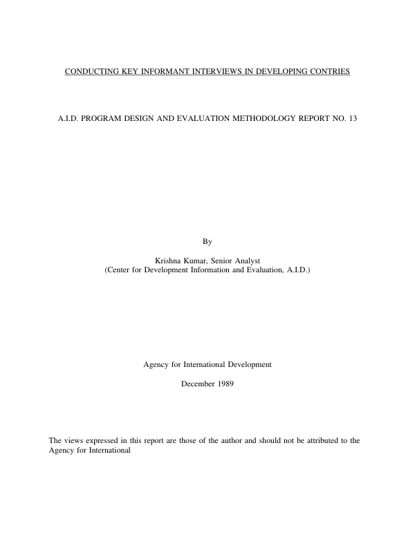 Development credit authority plan : final
