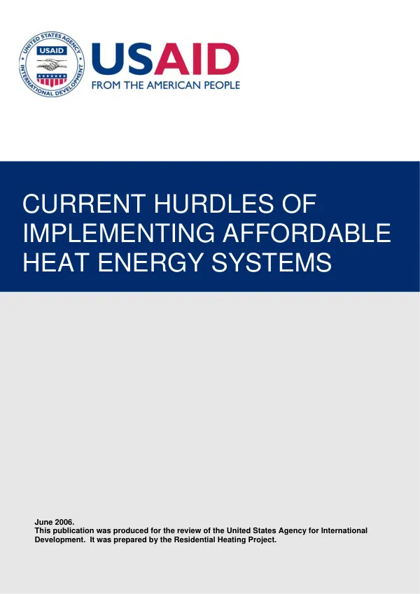 Current hurdles of implementing affordable heat energy systems
