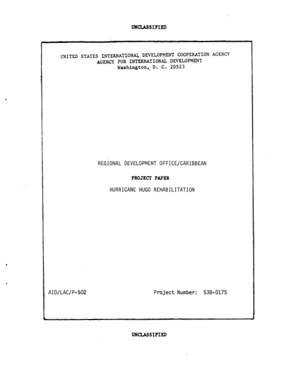 Hurricane Hugo rehabilitation project