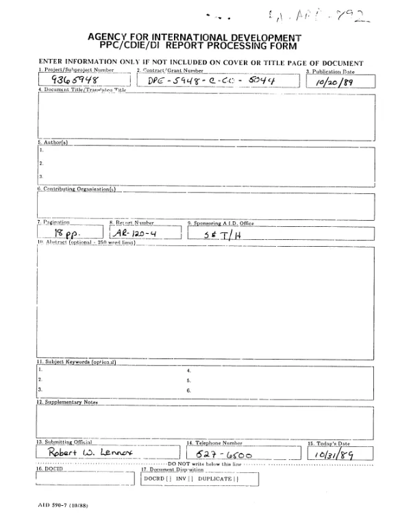 Honduras : field evaluations of Bacillus thuringiensis var. israelensis (Bti) against Anopheles larvae