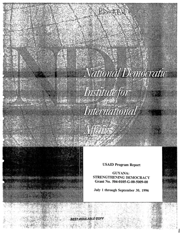 Evaluation of the Central American Peace Scholarships Program in Guatemala -- January 1, 1985-December 30, 1987 : executive summary